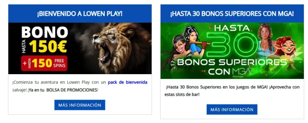 el mejor bono de Lowen Play