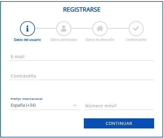 proceso de registro